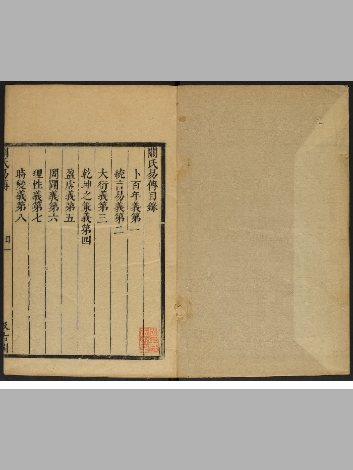 《关氏易传》3册.关朗着.汲古阁(1628-1644)(178页)