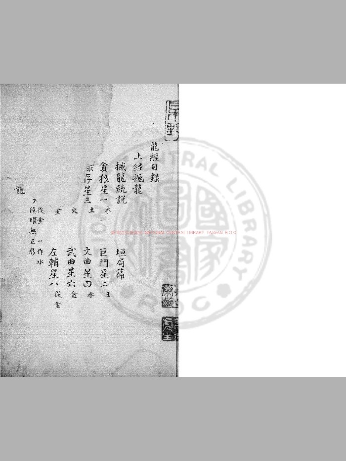 《龙经》[唐]杨筠松撰.清康雍间[1662-1735]钞本