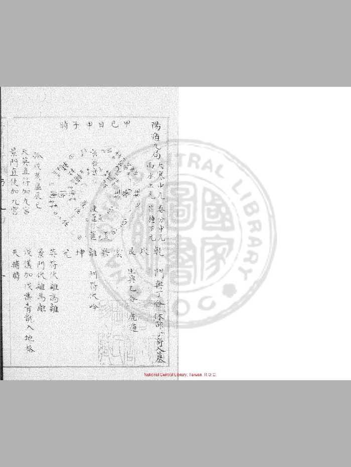 《奇门断》旧钞本