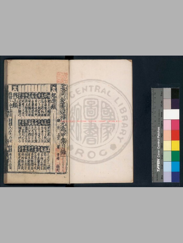 《上官震编》台司妙纂选择元龟.明弘治庚申[十三年. 1500]文峯书堂重刊本