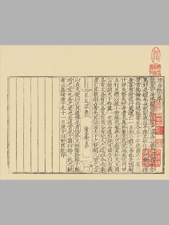 《读易馀言》[明]崔铣撰.明崔氏家塾刻本