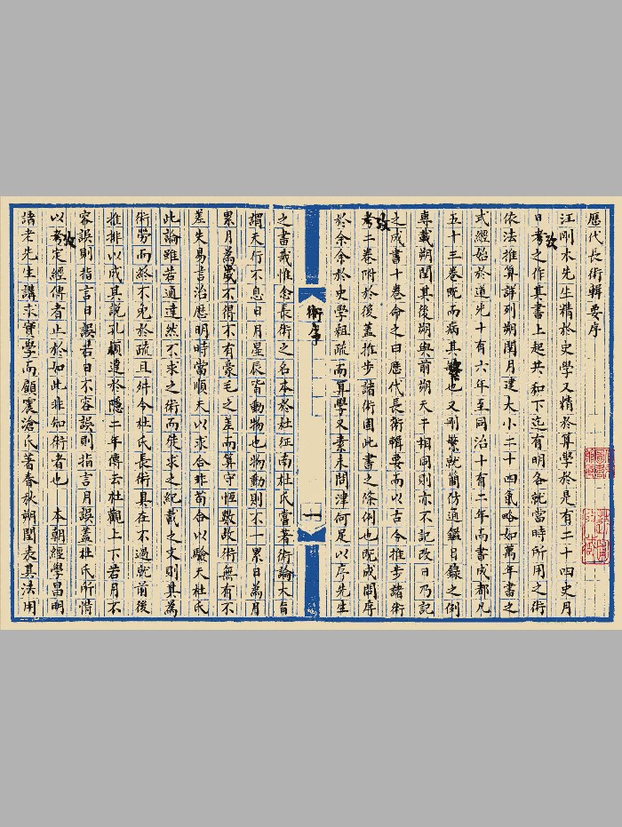 《历代长术辑要》[清]汪曰桢撰.稿本