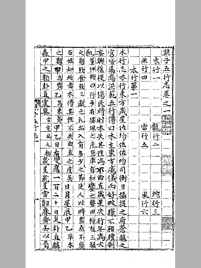 《谯子五行志》黑白