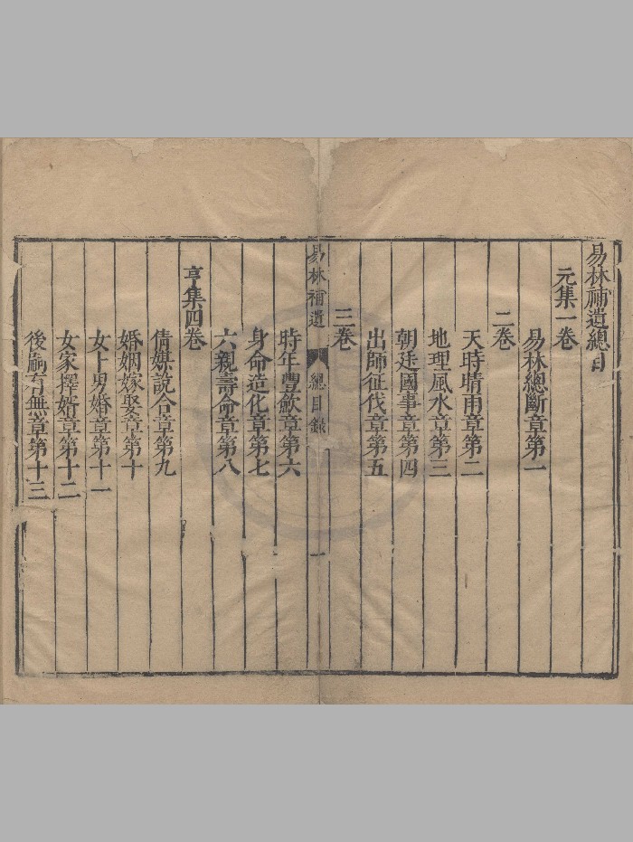 《易林补遗》彩色+黑白精修