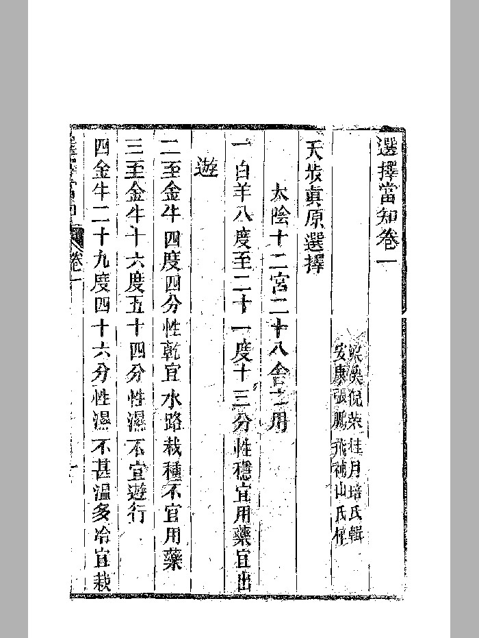 《选择当知》清道光二十五年刻本 精修