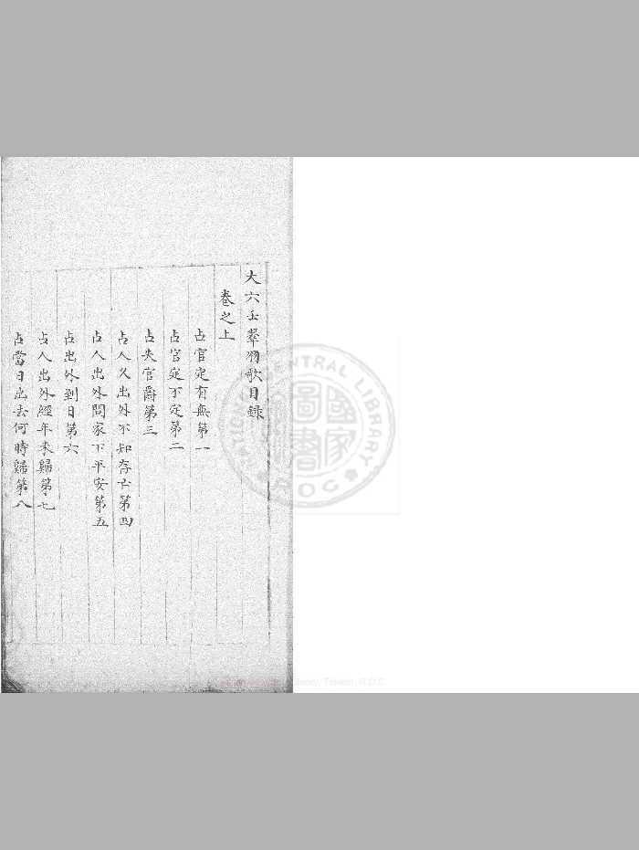 《大六壬翠羽歌》3卷 明嘉靖37年(63页)