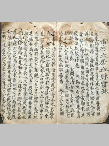 火犀雷字符秘《雷府火犀血脉宝录》（6筒子页）