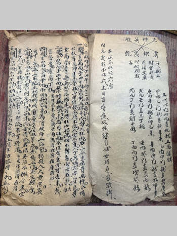 《民间风水抄本一册》包含冲禄小黄泉凶水法.救贫八大黄泉水法吉凶等 20筒子页