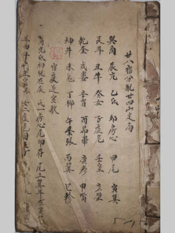 《杨公枕中秘诀》廿八宿分配廿四山定局等内容 共118页双面