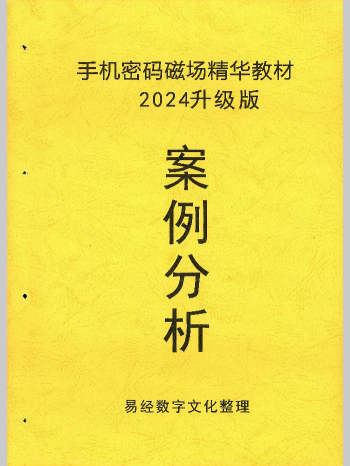 《手机密码磁场精华教材案例分析》2024升级版 110页