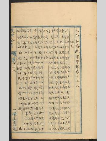 《大六壬兵占》乐山书屋本 原色单页（292页）