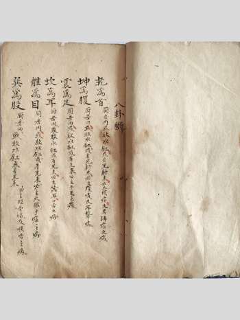 风水古籍《八卦断》民间稀缺珍本 23筒子页