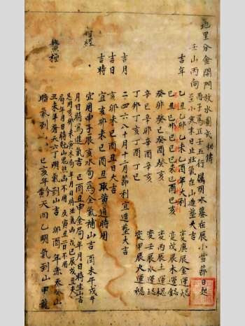 《地理分金开门放水图式秘传》原色 100页