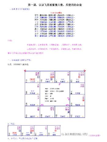 《飞星紫微斗数秘传课堂笔记》周星飞著 226页