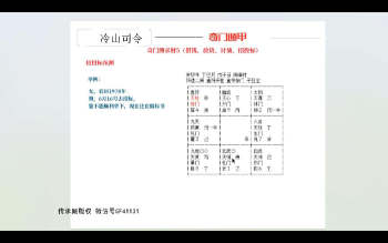 冷山司令《奇门遁甲预测篇》视频55集约27.5小时