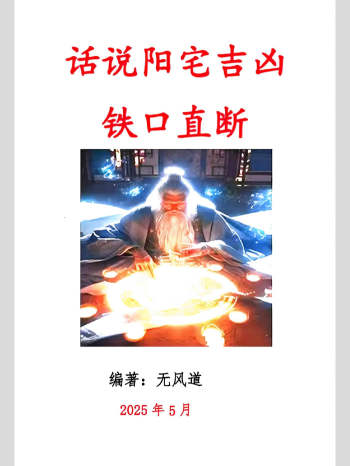 无风道《话说阳宅吉凶铁口直断100讲》179页