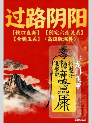 张旭 龙门飞甲《过路阴阳、铁口直断、阴宅六亲关系、金锁玉关》169页