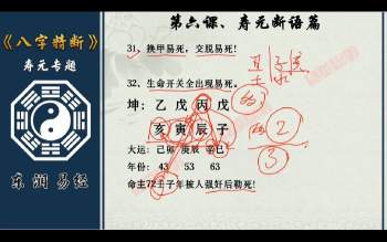 东润易学 木易《八字精断寿元专题》15集视频 约6小时