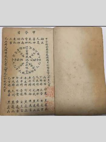 六甲图《甲子日吉凶法》择日古籍 37筒子页