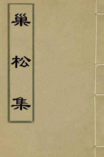 《巢松集》王拚撰 2册