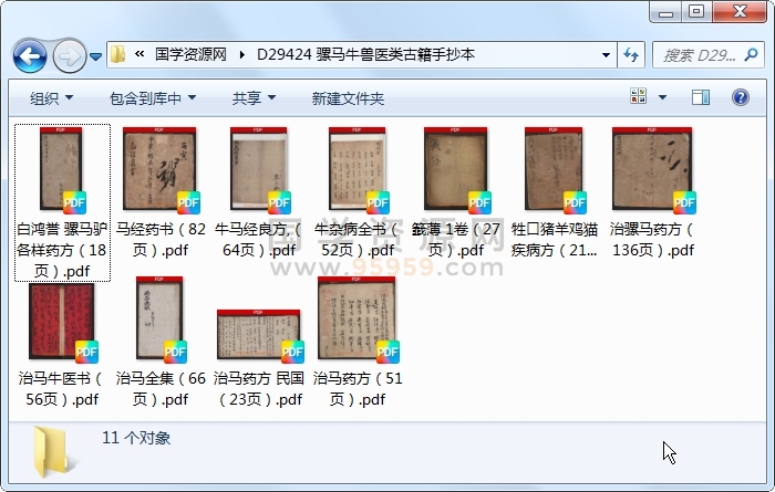 骡马牛兽医类古籍手抄本 中医书籍 第1张
