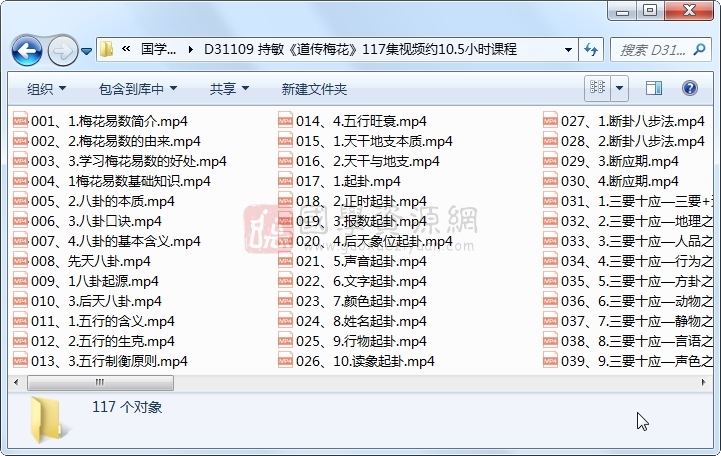 持敏《道传梅花》117集视频约10.5小时课程 S-易学 第1张