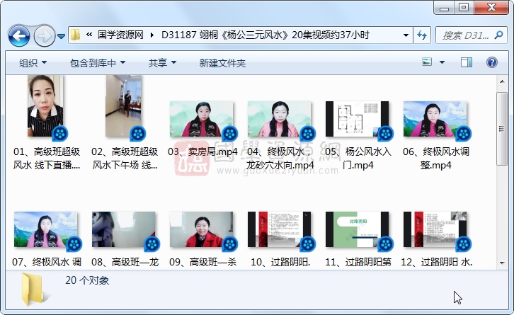 翊桐《杨公三元风水》20集视频约37小时 S-易学 第1张