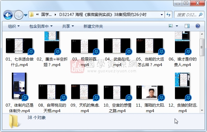 海程《紫微案例实战》38集视频约26小时 紫微斗数 第1张