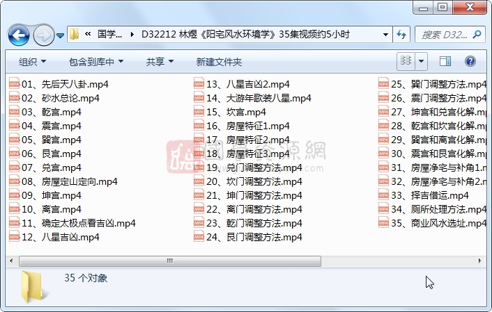 林煜《阳宅风水环境学》35集视频约5小时 风水堪舆 第1张