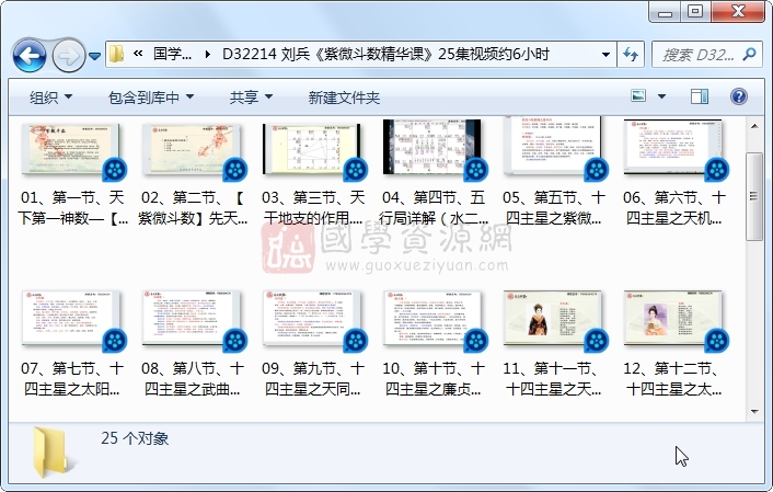 刘兵《紫微斗数精华课》25集视频约6小时 紫微斗数 第1张