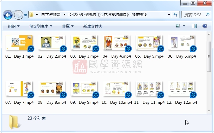 侯凯浩《心疗塔罗培训课》23集视频 占卜预测 第1张