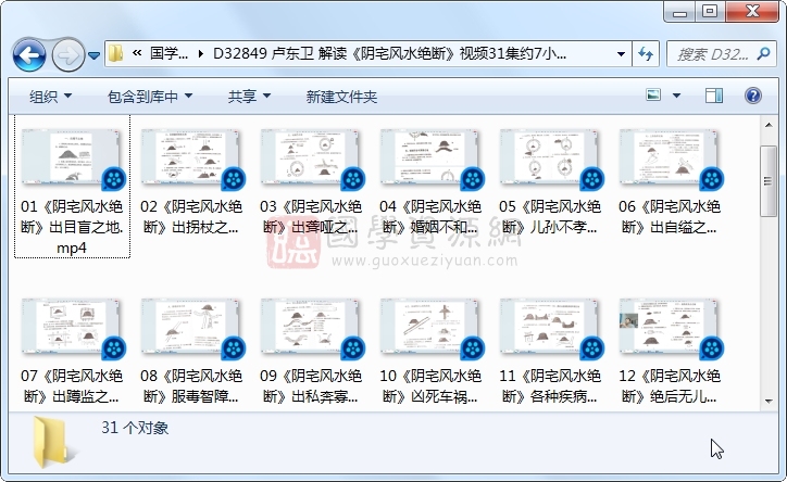 卢东卫 解读《阴宅风水绝断》视频31集约7小时 风水堪舆 第1张