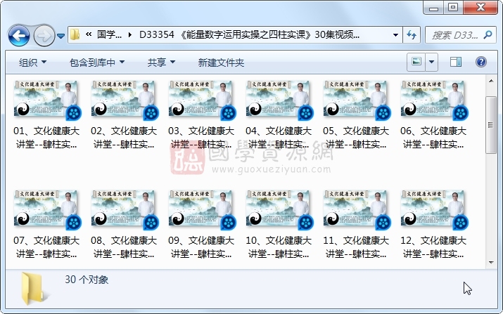 《能量数字运用实操之四柱实课》30集视频约8.5小时 四柱八字 第1张