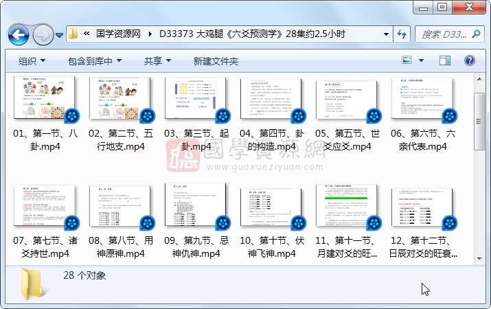 大鸡腿《六爻预测学》28集约2.5小时 六爻 第1张