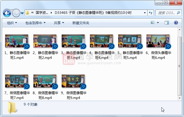 子辰《静态图像精华班》9集视频约10小时 手相面相 第1张