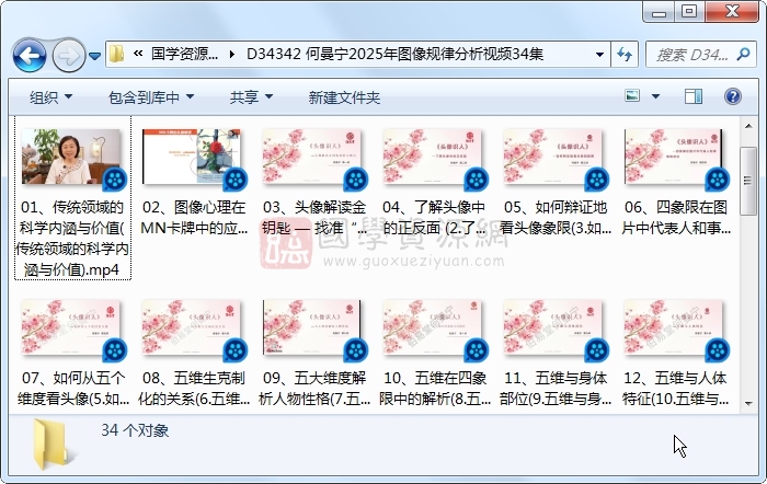 何曼宁2025年图像规律分析视频34集 手相面相 第1张-国学资源网 何曼宁2025年图像规律分析视频34集 手相面相 第1张