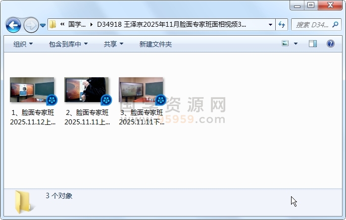 王泽京2025年11月脸面专家班面相视频3集约8小时 手相面相 第1张