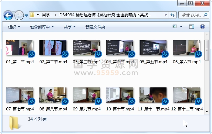 杨思远老师《灵枢针灸 金匮要略线下实战班》视频34集约31小时 中医书籍 第1张