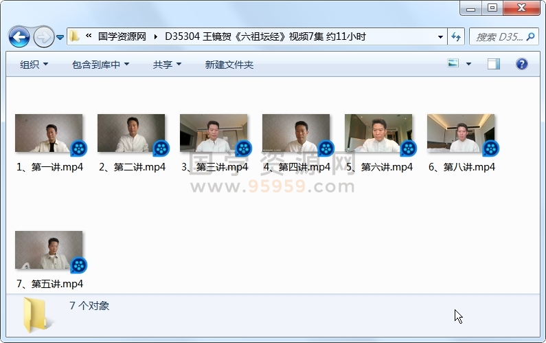 王镜贺《六祖坛经》视频7集 约11小时 易学相关 第1张
