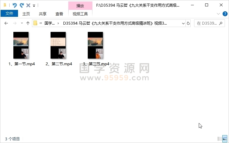 马云哲《九大关系干支作用方式高级精讲班》视频3集 约7.5小时 四柱八字 第1张