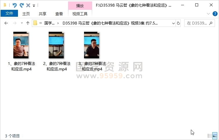 马云哲《象的七种看法和应运》视频3集 约7.5小时 四柱八字 第1张