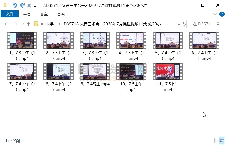 文曾三术合一2026年7月课程视频11集 约20小时 命理 第1张