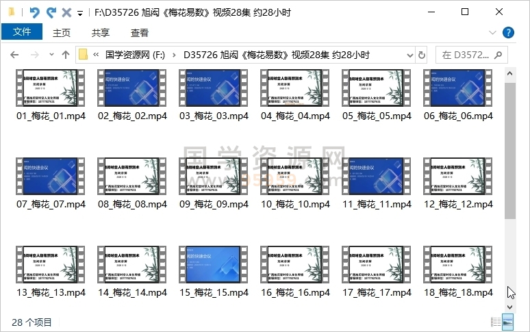 旭闳《梅花易数》视频28集 约28小时 风水堪舆 第1张