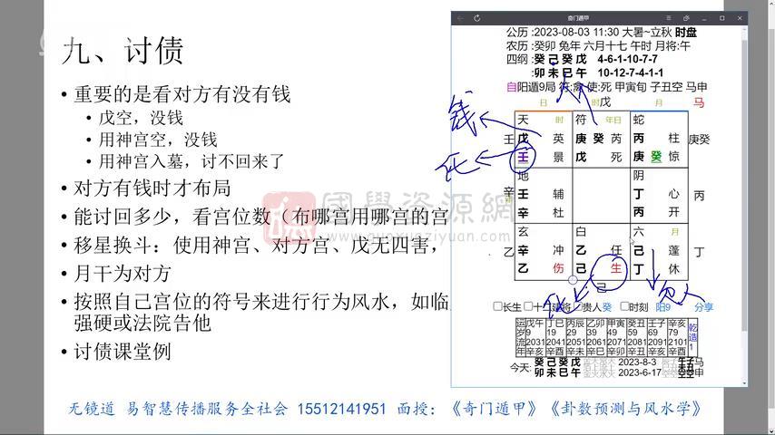 无境妙道 2023年8月奇门遁甲布局班视频18集 奇门遁甲 第2张