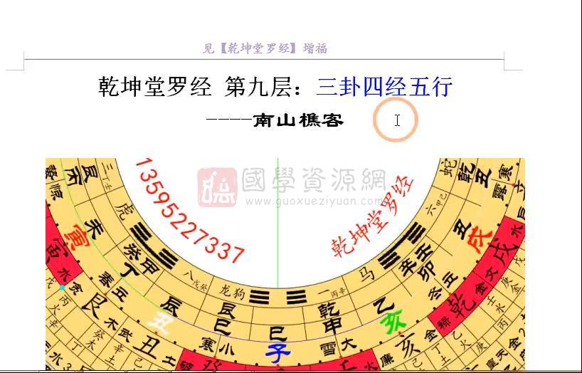 南山樵客《乾坤堂罗经辅助课》30集视频约4.5小时 风水堪舆 第2张