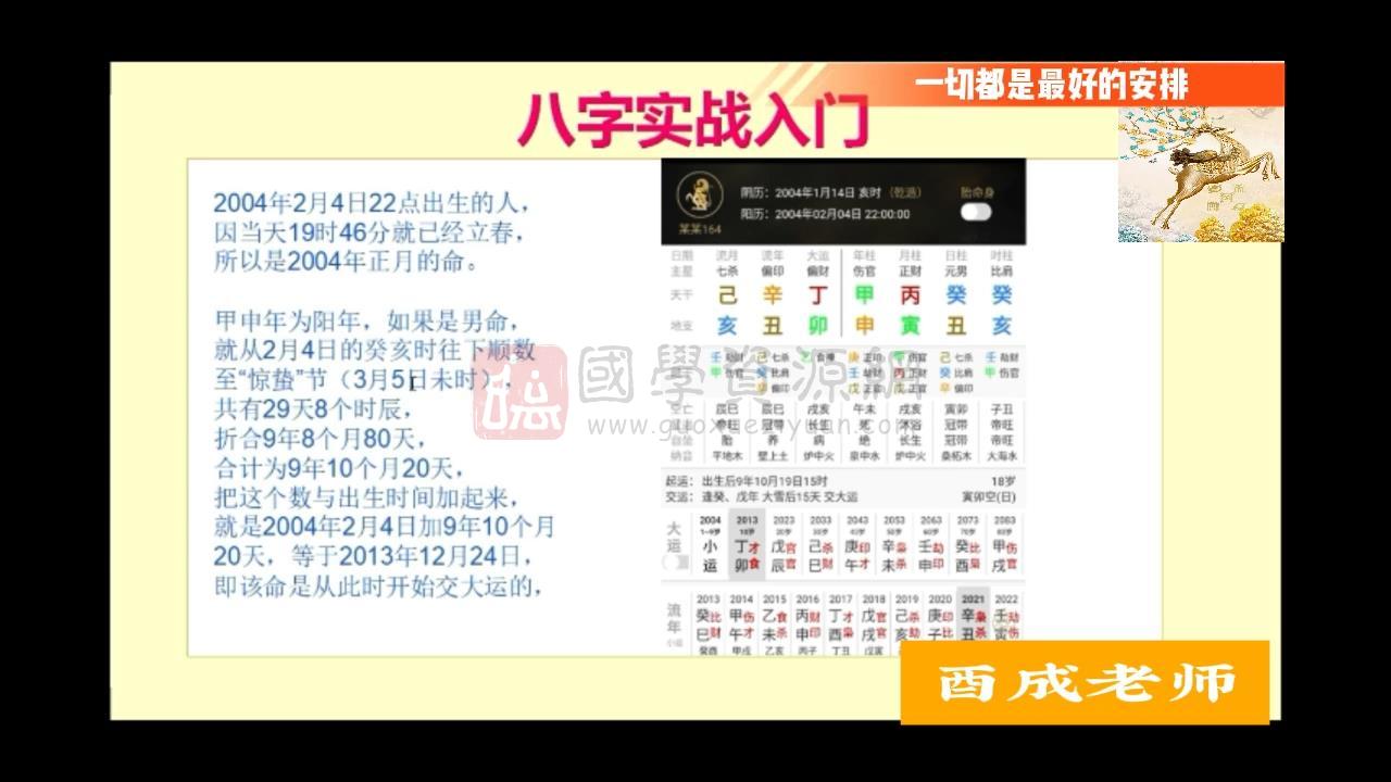 酉成《八字高级进阶课程》42集视频约12小时 四柱八字 第2张