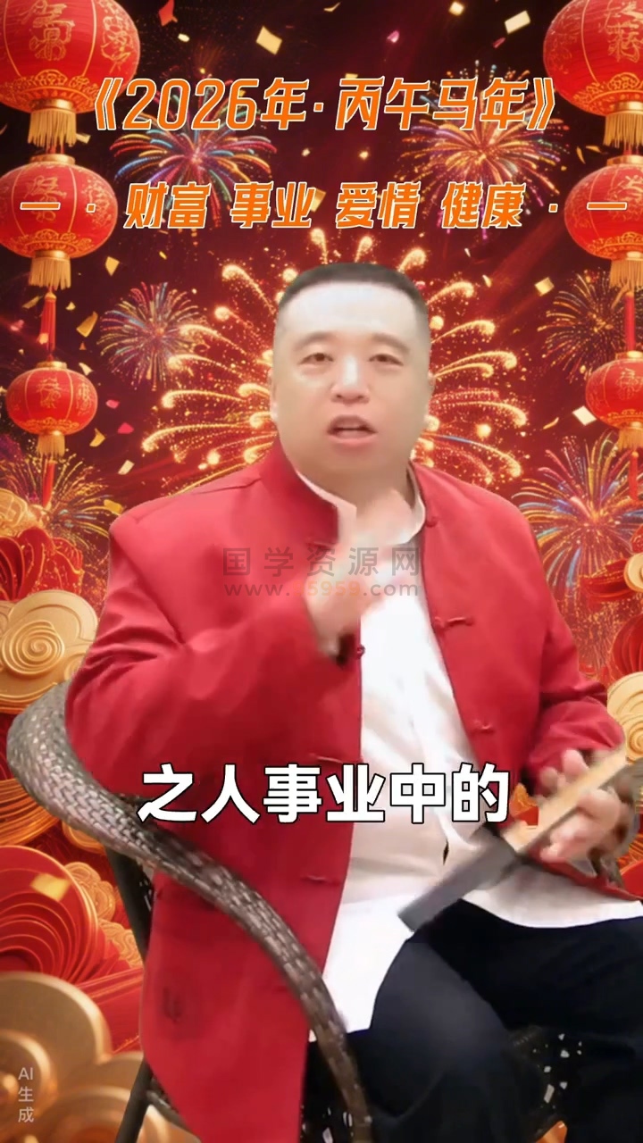 谷晟阳《2026年各生肖财富事业爱情健康断》12集视频约2.5小时 命理 第2张